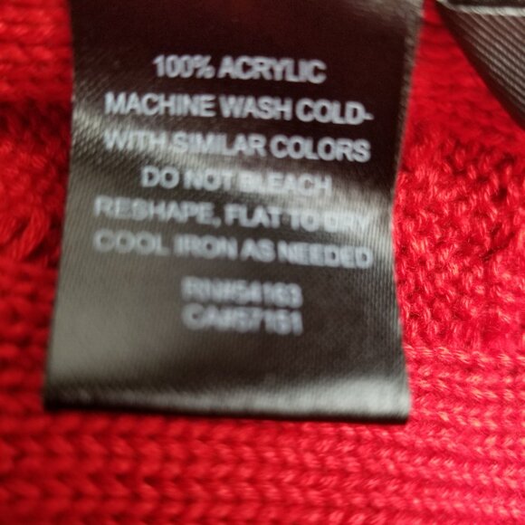 Jessica Howard Cable Knit Sweater Dress M Red V Neck NWT Cozy Holiday Dress - Picture 8 of 13